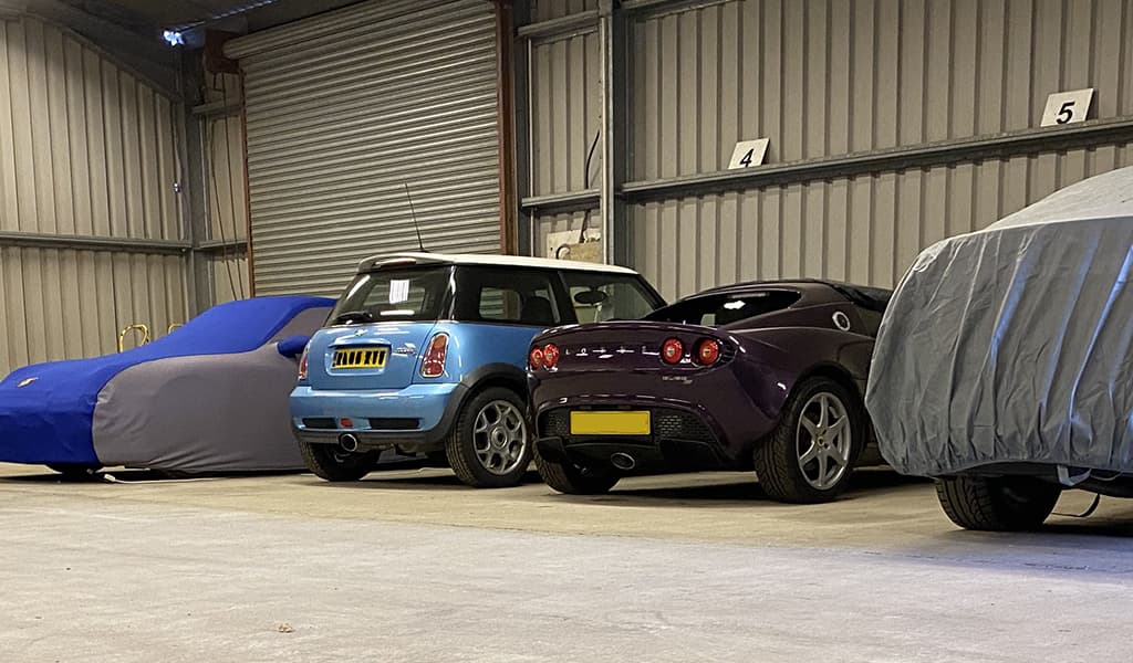 Undercover car storage at Park Farm Bristol